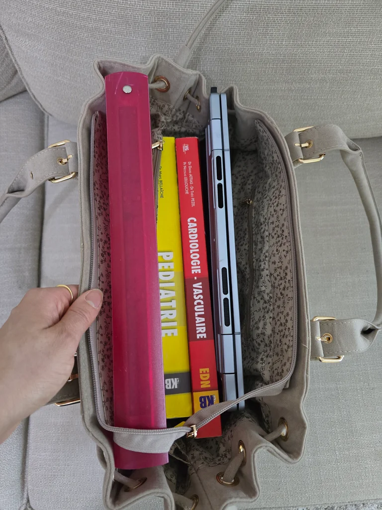 Gran bolso de hombro de gamuza – photo 3